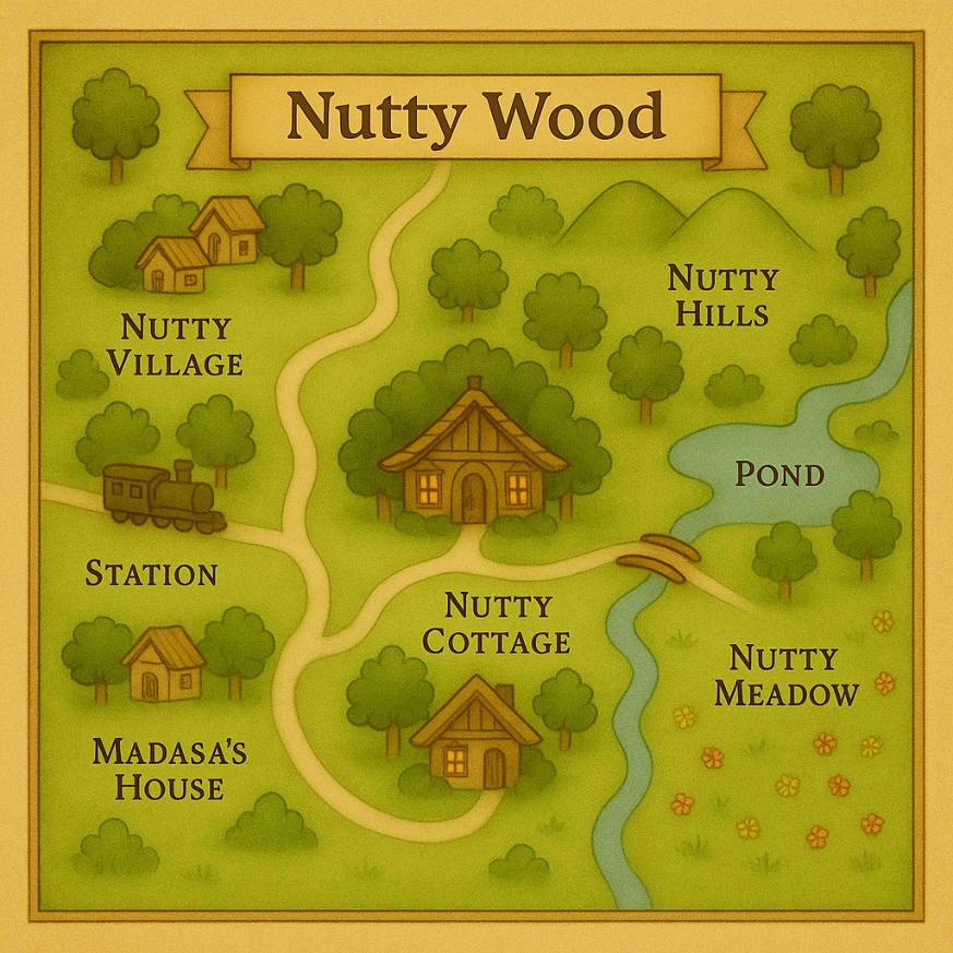 Map of Nutty Wood