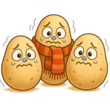 Shivering potatoes from Nutty Rabbit and The Pie without Pastry